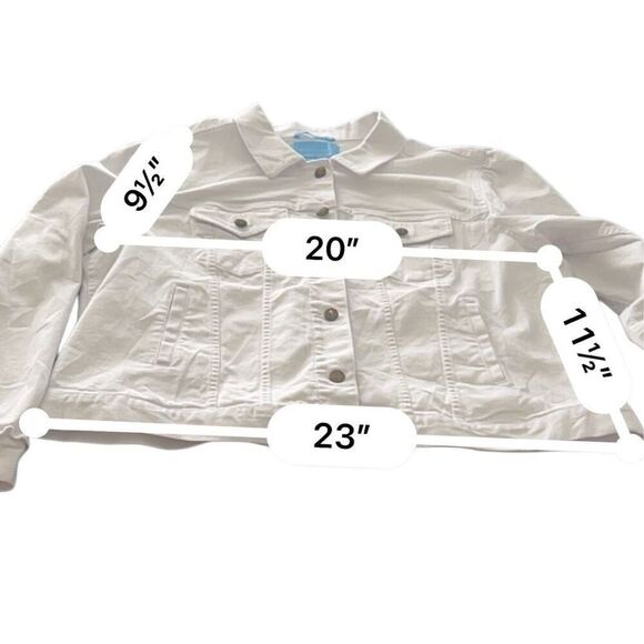 DRAPER JAMES White Denim Jacket size XXL - Picture 10 of 11